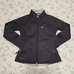 Nike Fit Thermal Jacket Purple Small Quilted Pockets Softshell Athletic Running